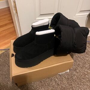 UGG Black Platform Boots